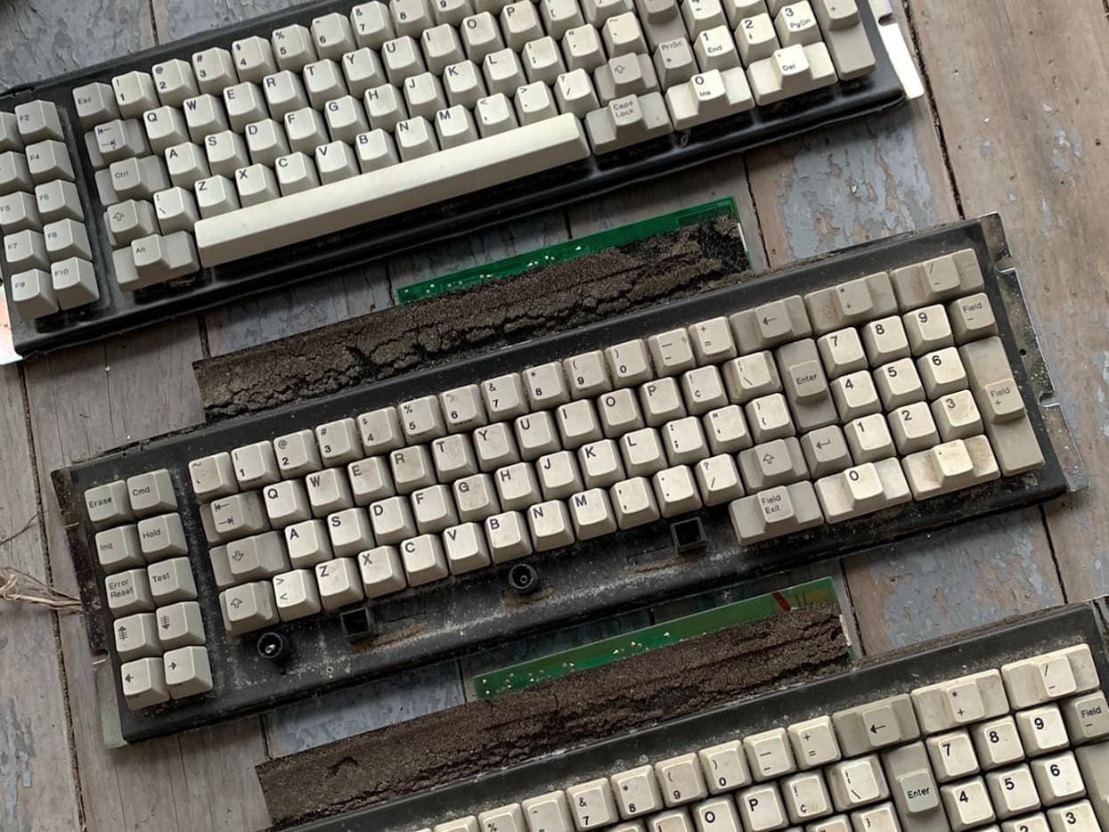 Unrestored Model F Keyboard Assemblies